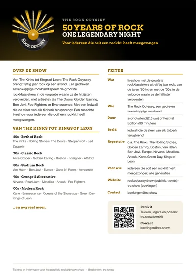 Factsheet The Rock Odyssey